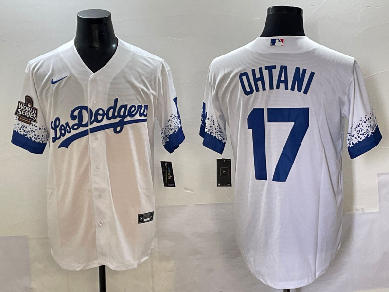 Men Los Angeles Dodgers #17 Ohtani white Nike MLB 2025 Jersey style 9